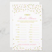 Editable Finish Bride and Groom's Phrase Bridal (Voorkant / Achterkant)