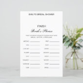Editable Finish Bride and Groom's Phrase Bridal (Staand voorkant)