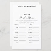 Editable Finish Bride and Groom's Phrase Bridal (Voorkant / Achterkant)
