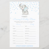 Editable Finish Mam and Dad's Phrase Baby shower (Voorkant)