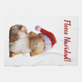 Editable Fleece Navidad Theedoek (Horizontaal)