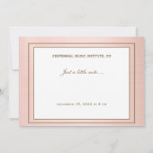 Editable Formal Black Gold Music Note Gold Border Kaart (Achterkant)