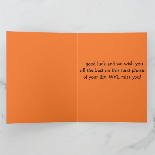 Editable Friends Coworkers Goodbye and Good Luck Kaart (Binnen)