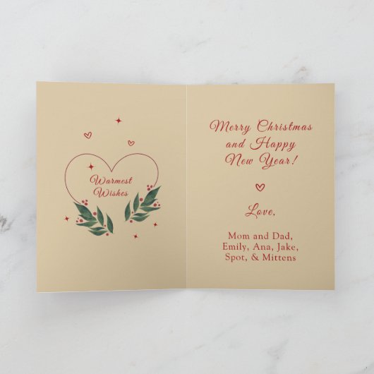 EDITABLE Funny Christmas Kaart (Binnen)