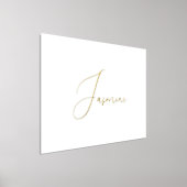 Editable Gold Calligraphy Text | Namen Folie Afdrukken (Laagn)