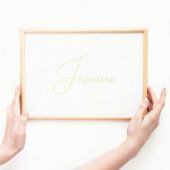 Editable Gold Calligraphy Text | Namen Folie Afdrukken