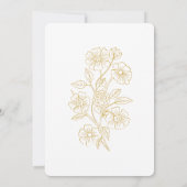 Editable Gold Floral Wedding Invitation Template (Dos)