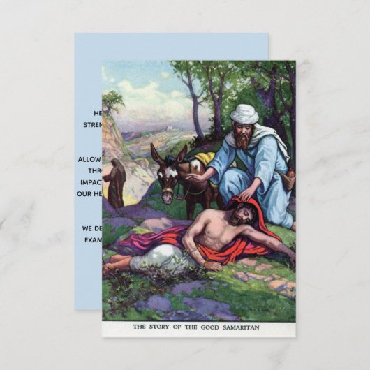 Editable Good Samaritan Prayer for Kindness (Voorkant / Achterkant)