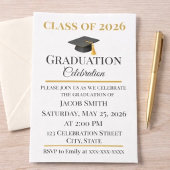 Editable Graduation Invitation 5x7 