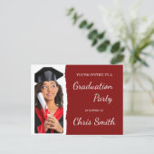 EDITABLE Graduation Party Invitation Sjabloon (Staand voorkant)