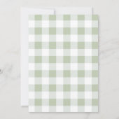 EDITABLE Groene Tractor Baby shower Ranch Boerderi Kaart (Achterkant)