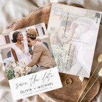 Editable Hand Lettered White sparen de Foto van de