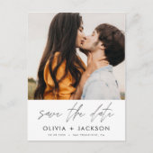 Editable Hand Lettered White sparen de Foto van de Briefkaart (Voorkant)