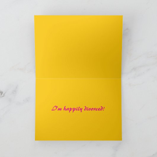 Editable Happily Divorced Kaart (Binnen)