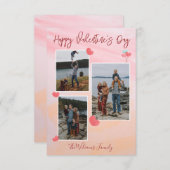 Editable Happy Valentijns Photo Bedankkaart (Voorkant / Achterkant)