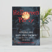 Editable Haunted Gate Halloween Party Invitation (Debout devant)
