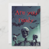 Editable Haunted Gate Halloween Party Invitation (Dos)