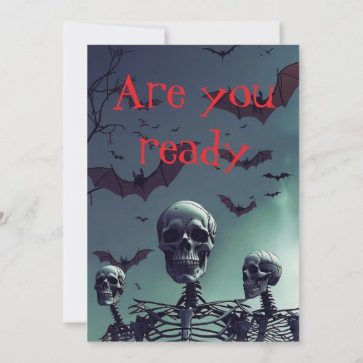 Editable Haunted Gate Halloween Party Invitation (Dos)