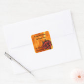 Editable Hell's Flame Hot Sauce Label (Envelop)