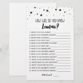 Editable Hoe goed ken je de jongen van de verjaard (Voorkant / Achterkant)