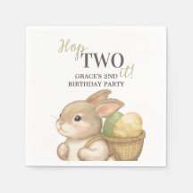 Editable Hop Two It Easter 2nd Birthday Bunny