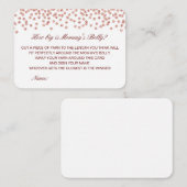 Editable How Big is Mams Belly Card Informatiekaartje (Voorkant / Achterkant)