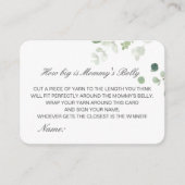 Editable How Big is Mams Belly Card Informatiekaartje (Voorkant)