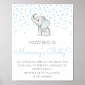 Editable How Big is Mommy's Belly Game Poster (Devant)