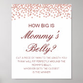 Editable How Big is Mommy's Belly Game Poster (Devant)
