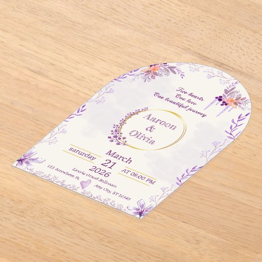 Editable Intimate Garden Wedding Invitation (Poser)