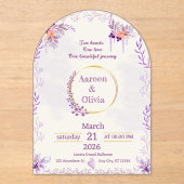 Editable Intimate Garden Wedding Invitation (Recto)