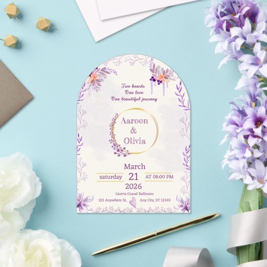 Editable Intimate Garden Wedding Invitation (Insitu (Mariage))