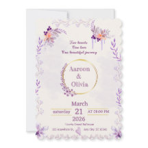 Editable Intimate Garden Wedding Invitation