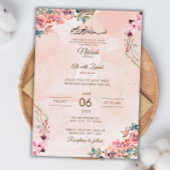 Editable Islam Nikkah Invitation Modèle Luxe