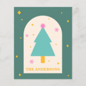 Editable, kerstkoekje, Vakantiekaart (Achterkant)