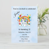 Editable Kids Birthday Invitation (Debout devant)