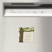 EDITABLE KLEUR VAN Oak sparen de Datum Magnet Magneet (Insitu (Vaatwasser))