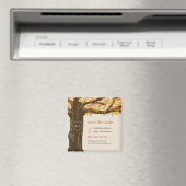 EDITABLE KLEUR VAN Oak sparen de Datum Magnet Magneet (Insitu (Vaatwasser))