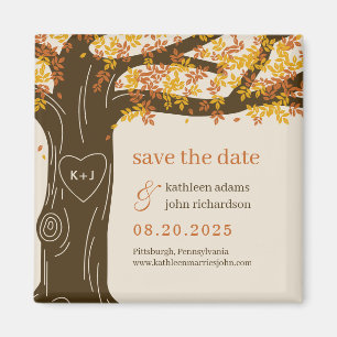 EDITABLE KLEUR VAN Oak sparen de Datum Magnet Magneet