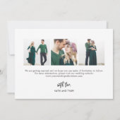 EDITABLE KLEUR VOOR geborsteld charme opslaan Datu Bedankkaart (Achterkant)