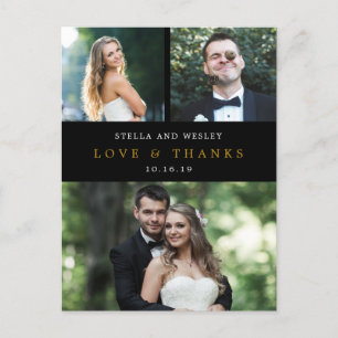 EDITABLE KLEUR VOOR schone collage Dank u Briefkaa Briefkaart