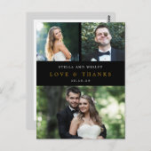 EDITABLE KLEUR VOOR schone collage Dank u Briefkaa Briefkaart (Voorkant / Achterkant)