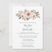 Editable Light Pink Roses  Kaart (Voorkant)