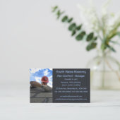 Editable Masonry Brick Laying Visitekaartje (Staand voorkant)