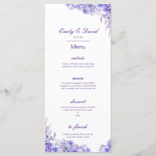 Editable Menu, Wedding Menu, Baby Shower, Bridal   Menu