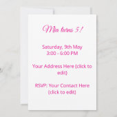 Editable Mermaid Birthday Invitation 🧜‍♀️✨  (Dos)