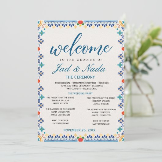 Editable Mexican Wedding Invitation (Debout devant)