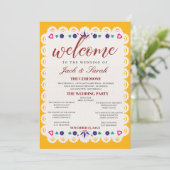 Editable Mexican Wedding Invitation 2 (Debout devant)