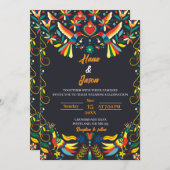 Editable Mexican Wedding Invitation 4 (Devant / Derrière)