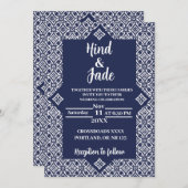 Editable Mexican Wedding Invitation 5 (Devant / Derrière)